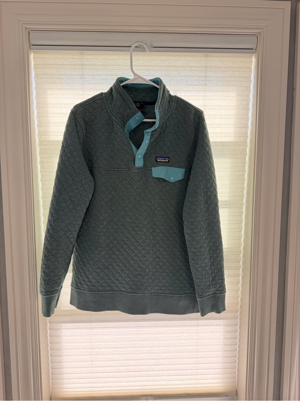 Patagonia Women’s Quilted Snap-T Pullover - Slate Green
